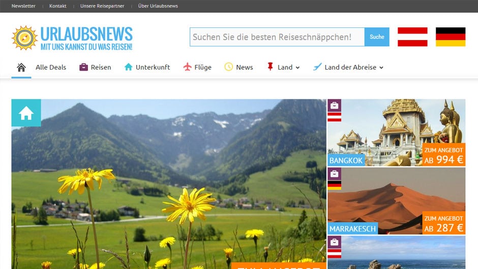 Urlaubsnews - Die besten Reiseschnäppchen