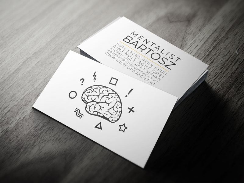 Mentalist Bartosz Visitenkarten von Netstarter